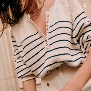 Preppy nautical mariner style Leontine sweater